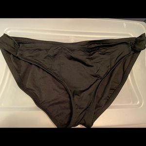 Black bikini bathing suit bottom